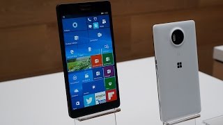 Microsofts Lumia 950 and 950 XL handson [upl. by Belanger211]