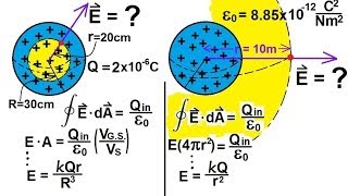 Physics 37 Gausss Law 6 of 16 Sphere With Uniform Charge [upl. by Enilekcaj438]