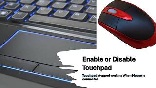 How to Enable HP Pavilion g7 Touchpad When Using External Mouse [upl. by Ansilma]