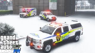 GTA 5 Mod York Region Paramedic Services EMS Rapid Response Chevy Silverado Responding In The Snow [upl. by Nine561]