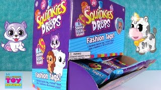 Fashion Tags Squinkies Do Drops Full Case Blind Bag Opening Toy Review  PSToyReviews [upl. by Cleveland]