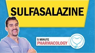 Pharmacology  Sulfasalazine nursing RN PN NCLEX [upl. by Frydman]