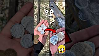 Metal Coin’s Vs Plastic Coin’s  Train vs Coins challenge railway [upl. by Nauqad]