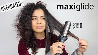 TESTING THE MAXIGLIDE ON CURLY HAIR  HONEST NONSPONSORED REVIEW [upl. by Gerti]