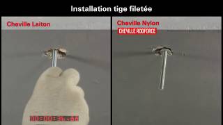 COMPARATIF  Cheville nylon RODFORCE VS cheville laiton  quelle est la meilleure   FISCHER [upl. by Nivlad]