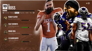 NCAA FOOTBALL 25 HOW TO GLITCH AND LEVEL UP AND BE A 99 IN ROAD TO GLORY FOR MLB [upl. by Curt]