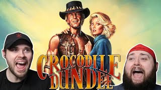 CROCODILE DUNDEE 1986 TWIN BROTHERS FIRST TIME WATCHING MOVIE REACTION [upl. by Tenner]