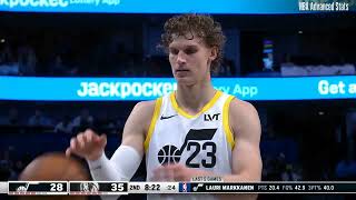 Lauri Markkanen vs Mavericks  PlayByPlay Highlights  2024321 [upl. by Kyriako]