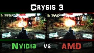 GPU WAR GTX 750 Ti vs R7 260X  Crysis 3  Splitscreen Comparison [upl. by Elleved]