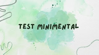 test minimental [upl. by Cyn523]