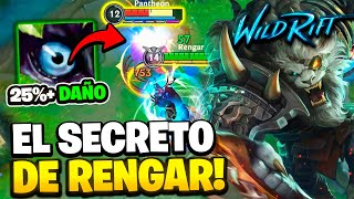 ¡EL SECRETO CON RENGAR PARA MUCHO MAS DAÑO  Wild Rift [upl. by Massie601]