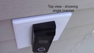 Install Ring 2 doorbell on 4inch clapboard siding  use mounting block  very easy [upl. by Geller]