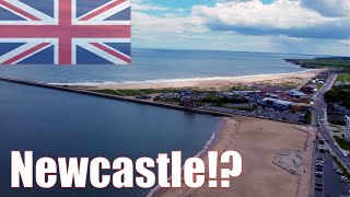 Newcastle Coast  South Shields Tynemouth Whitley Bay  4k drone 🏴󠁧󠁢󠁥󠁮󠁧󠁿 [upl. by Aseefan]