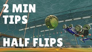 How To Half Flip Rocket League Tutorial  2 Min Tips Rocket League [upl. by Anaitsirc488]