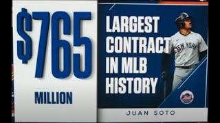 Juan Soto firma el contrato más grande en la historia de las Grandes Ligas 765 Millones [upl. by Gardner]