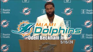 Odell Beckham Jr Condensed Interview Miami Dolphins Football amp IMO [upl. by Cedell]