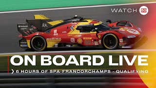 POLE POSITION On board lap Ferrari Hypercar 50 at 6HSpa WEC [upl. by Dessma]