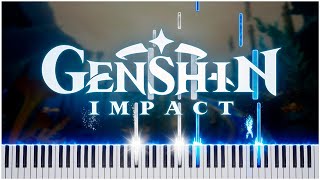 Lacrimosa Genshin Impact 【 PIANO TUTORIAL 】 [upl. by Haerle]