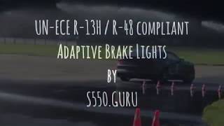 Demonstrating Adaptive Brake Lights Retrofit [upl. by Strade]