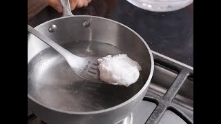 Alton Brown Makes the Perfect Poached Egg  Food Network [upl. by Aselehc]