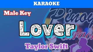 Lover by Taylor Swift Karaoke  Male Key [upl. by Eynobe63]