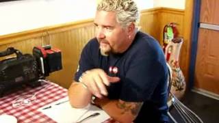 Guy Fieri at Pattis Pierogis in Fall River [upl. by Jakoba403]