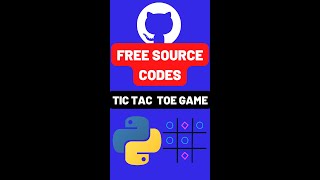 How to make TIC TAC TOE game  Python shorts [upl. by Ytissahc491]