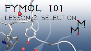 PyMOL 101 Lesson 2 Basic Selection Show Hide and Actions Menus Carbonic Anhydrase Active Site [upl. by Ahsinrev]