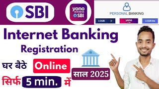 SBI Internet Banking Registration Full Process Online SBI Net Banking kaise Activate kare 2025 [upl. by Lebanna]