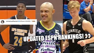 Hansel GOES AT ESPN RANKINGS Top 10 Players in the Class of 2022 [upl. by Burgener488]