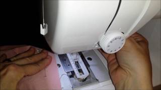 How to Sew a Button Hole  Brother JX2517 Lightweight Full Size Machine [upl. by Yetak]