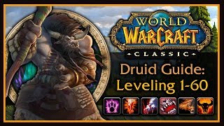 Classic WoW Druid Leveling Guide Talents Form Rotations Addons Tips amp Tricks [upl. by Joo432]