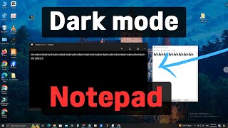 How To Enable Dark Mode In Notepad windows 11 [upl. by Evante]