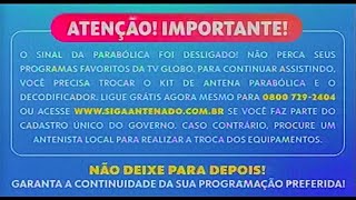 Desligamento do Sinal Analógico da Globo no Satélite StarOne D2 [upl. by Maclay]