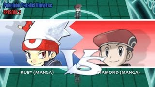 Pokemon X and Y WiFi Battle Ruby Vs Diamond [upl. by Hguh]