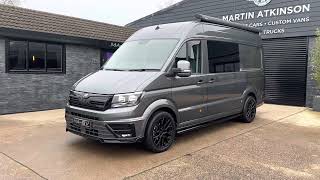 2020 70 MAN TGE 140ps Auto MWB High Roof 4 seat Camper  Leather  Garage  Heating  Huge Spec [upl. by Eiba]