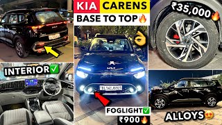 KIA CARENS BASE TO TOP MODIFIED ₹1 Lakh🔥2024 Kia Carens Modified✅ Kia Carens Premium Modification [upl. by Esirahc101]