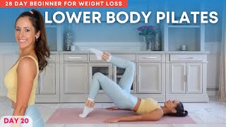 Pilates with Weights Glutes Workout  Pilates for Weight Loss and Strength Challenge Day 20 [upl. by Hendrickson]