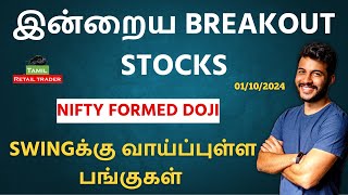 Todays Market Analysis  01102024 Swing trading stocks  Share Market Tamil tamilretailtrader [upl. by Symon551]