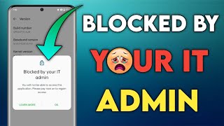 blocked by your it admin  Developer option not enable problem  blocked your it admin Android [upl. by Niaz180]