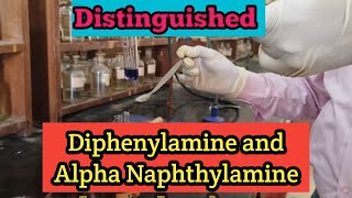 Test for Distinguished Diphenylamine and Alpha Naphthylamine [upl. by Morly]