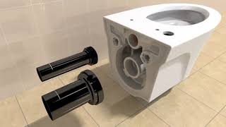 TOTO AP or EP WallHung Toilet Installation Video [upl. by Yelsna]