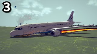 Failed takeoffs Emergency landings Collisions and more  Besiege 3 [upl. by Woodson]