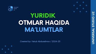 YURUDIK OTMLAR HAQIDA MALUMOT  YURUDISKIY KIRISH BALLARI  IMTIXON FANLARI [upl. by Agueda676]