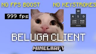 Beluga Client For MCPE CLIENT 118 NO FPS BOOST KEYSTROKES [upl. by Evyn510]