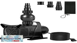 VEVOR Submersible Water Pump 5200GPH Pond Pump 25FT 420W for Waterfall Fountain Review [upl. by Mehta]