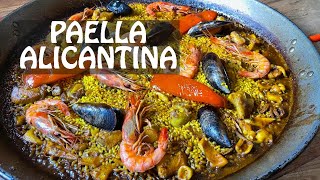 PAELLA ALICANTINA la AUTÉNTICA con sofrito SALMORRETA casa Arturos [upl. by Legyn]