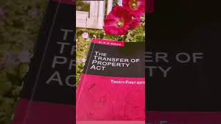 THE TRANSFER PROPERTY ACT 1882 shortvideo👀 youtubeshorts booklovers 📚📚 [upl. by Ashleigh]