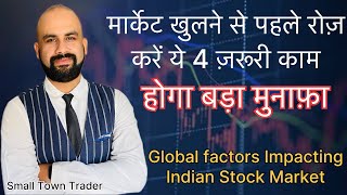 Global factors affecting Indian Stock Market  Dow Jones  Dollar Index  Crude Oil  Bond Yield [upl. by Akiemaj501]