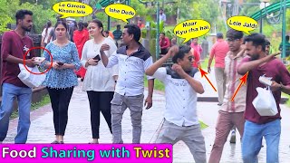 Food Sharing Prank with Twist  Bhasad News  Pranks in India [upl. by Lramaj]